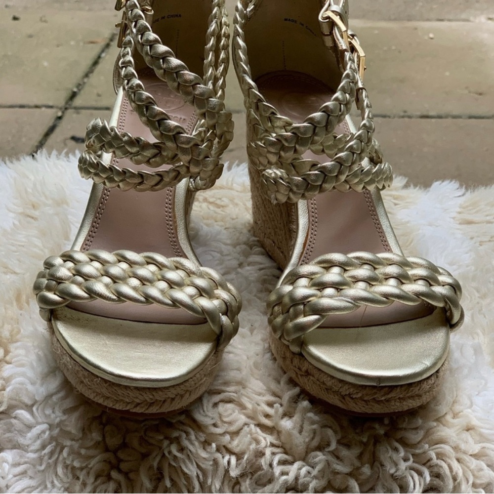 Tory Burch espadrille wedge -size 5 US